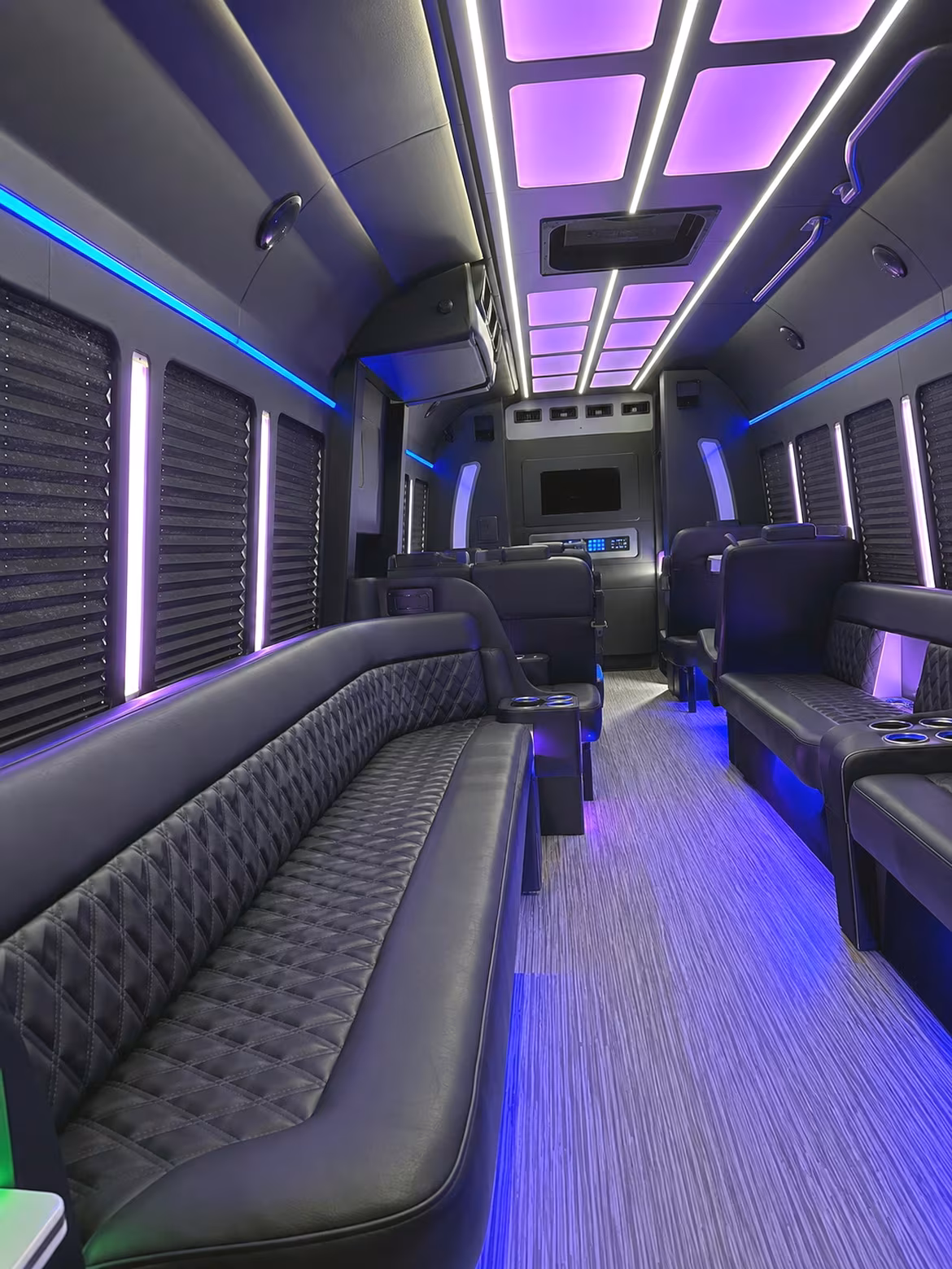 18 Passenger Party Bus Inside
