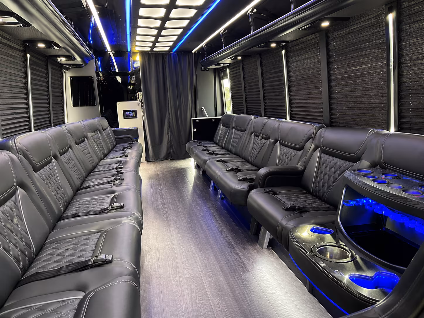 28 Passenger Party Bus Inside