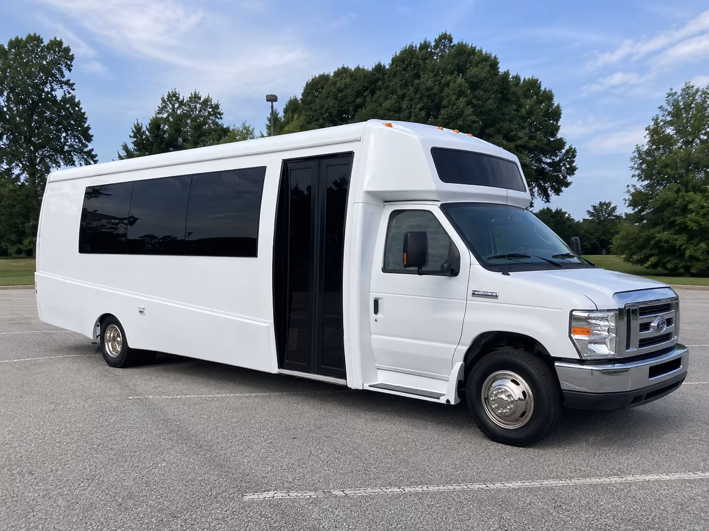 Interior of a party bus rental serving Pembroke Pines