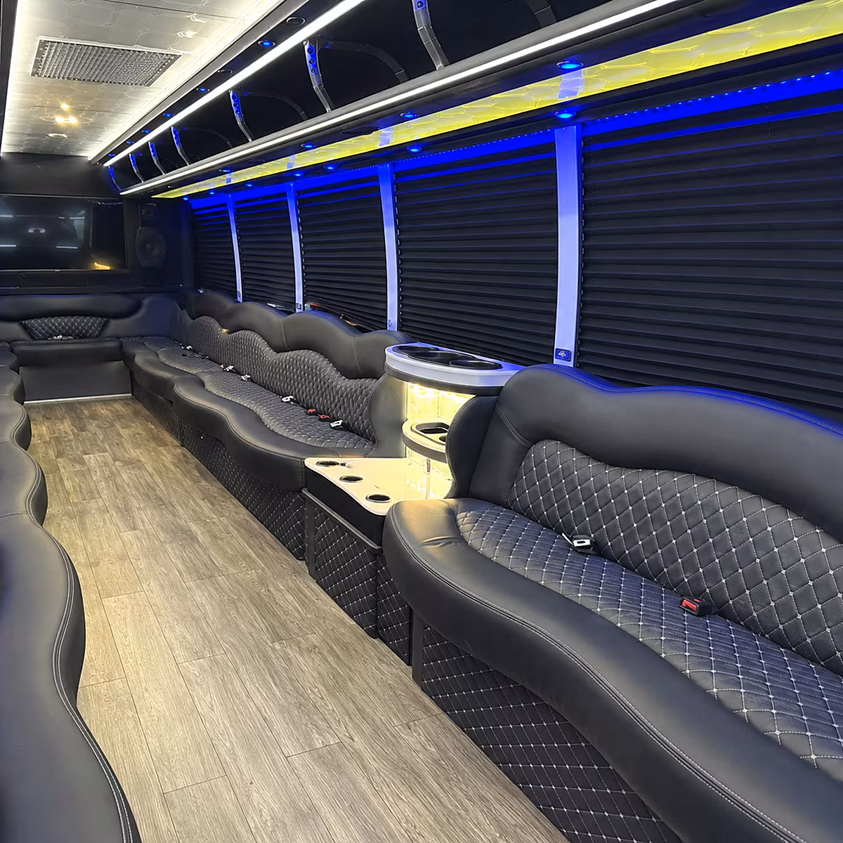 Pembroke Pines Sporting Event Transportation party bus interior