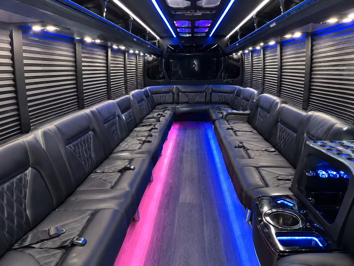 Pembroke Pines Sporting Event Transportation party bus interior