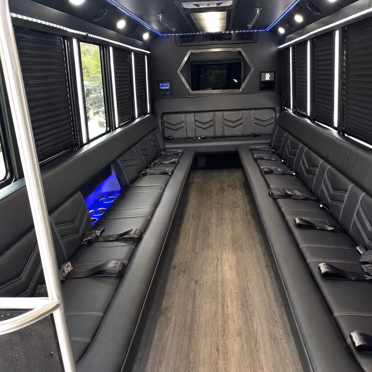 Pembroke Pines Wedding Transportation party bus interior