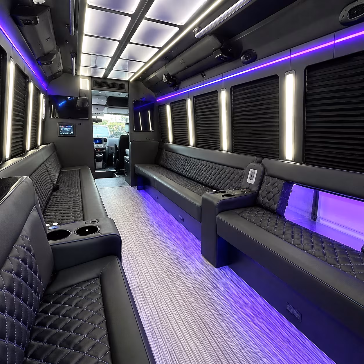 Pembroke Pines Winery Tour & Pub Crawl Transportation party bus interior