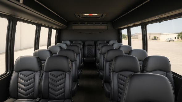 Interior of Charter Bus Company Pembroke Pines's 25 Passenger Mini Bus in Pembroke Pines