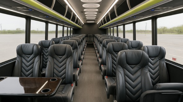 Interior of Charter Bus Company Pembroke Pines's 30 Passenger Minibus in Pembroke Pines