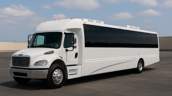 Exterior of Pembroke Pines Party Bus Company's 30 Passenger Party Bus in Pembroke Pines