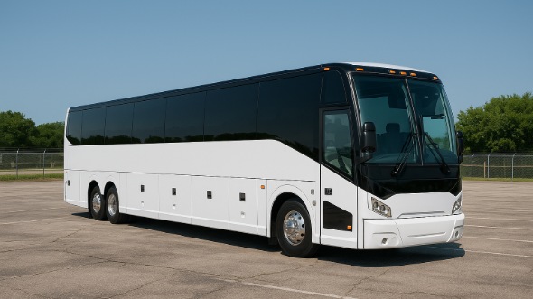 Exterior of Charter Bus Company Plantation's 40 Passenger Party Bus in Plantation