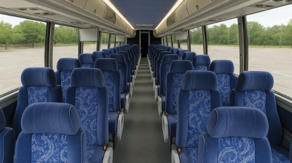 Interior of Charter Bus Company Pembroke Pines's 48 Passenger Charter Bus in Pembroke Pines