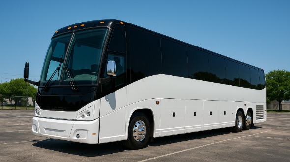 Exterior of Pembroke Pines Party Bus Company's 50 Passenger Party Bus in Pembroke Pines