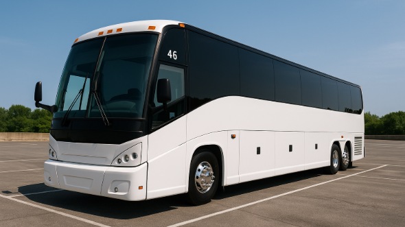Exterior of Charter Bus Company Sunrise's 50 Passenger Party Bus in Sunrise