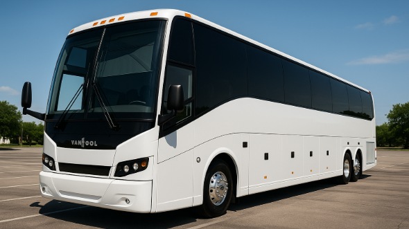 Exterior of Charter Bus Company Pembroke Pines's 51 Passenger Charter Bus in Pembroke Pines
