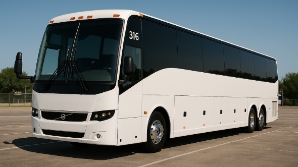 Exterior of Charter Bus Company Pembroke Pines's 56 Passenger Charter Bus in Pembroke Pines