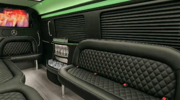 pembroke pines 18 passenger party bus interior