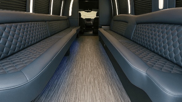 pembroke pines 40 passenger party bus inside